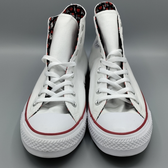 NEW Mens Converse CTAS Hi I Love ❤️ NY Sneakers - Picture 5 of 9